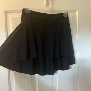 High-low Black Dance Skirt